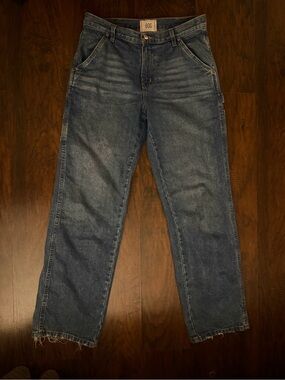 BDG Men's Dark Washed Straight-Leg Jeans